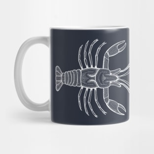 Crayfish in Love - detailed water animal ink art Mug